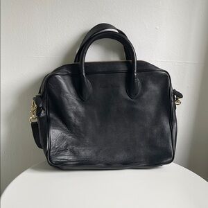 Black Leather Men's Bag